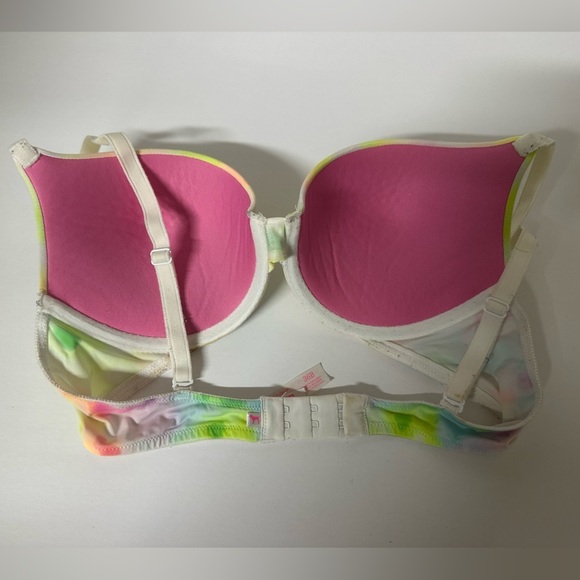 Pink VS Push-Up Tie-Dye Bra 36b - Picture 3 of 4